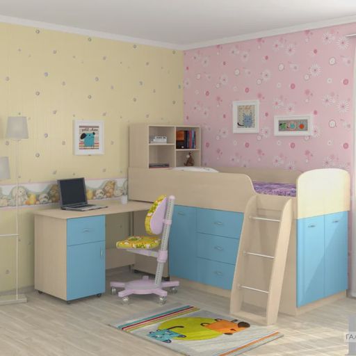 Кровать-чердак «Дюймовочка-1»